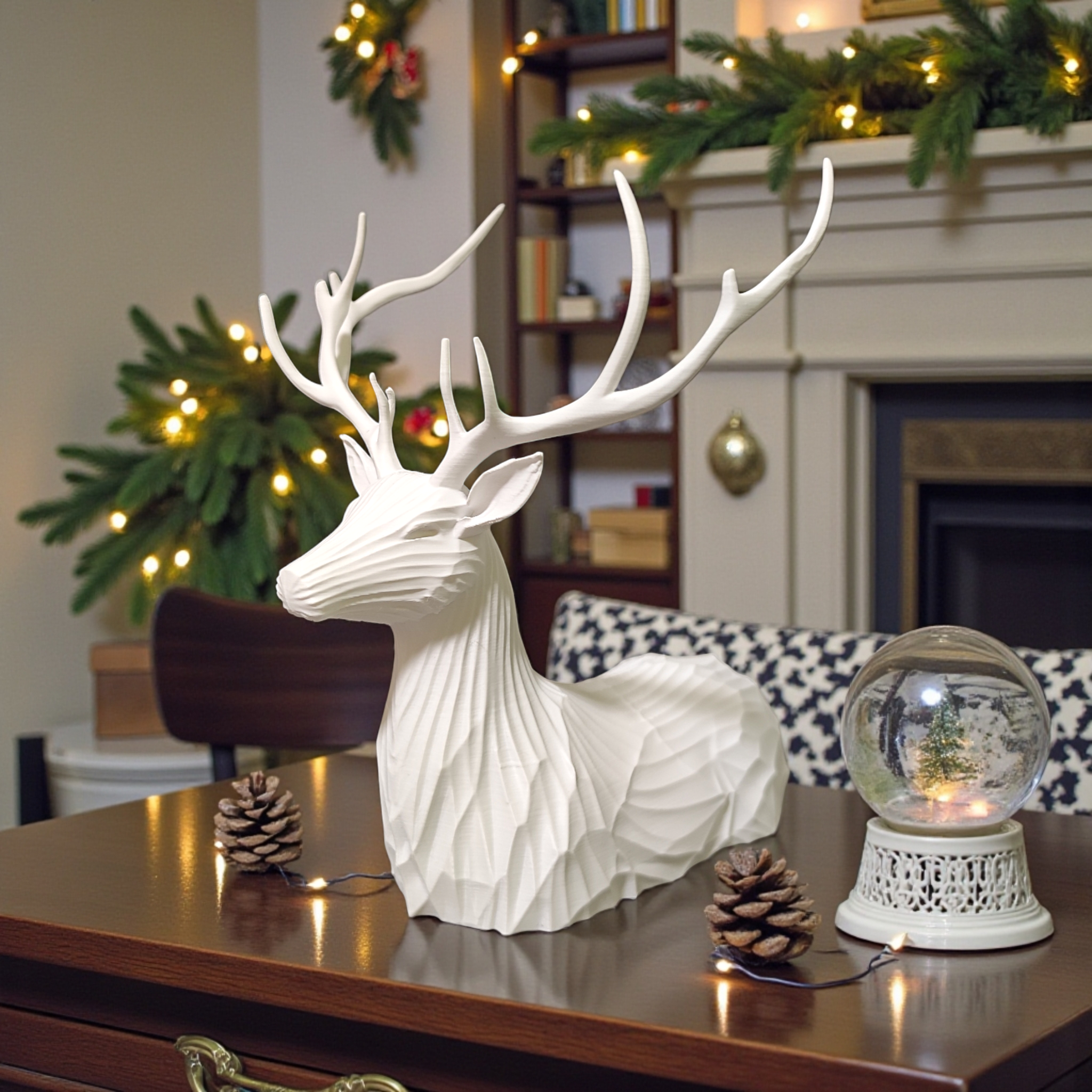 Abstract Stag Sculpture detail